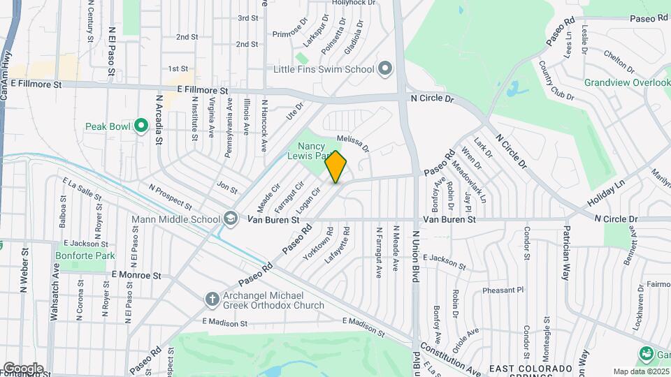 2602 Paseo Rd Map and Location Details