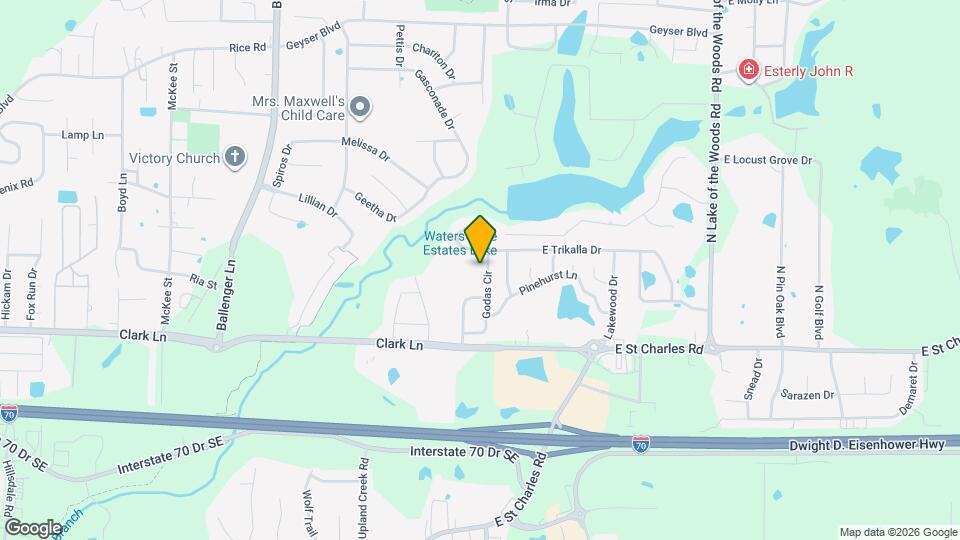 1405 Godas Cir Map and Location Details