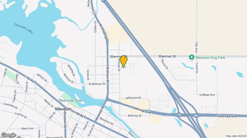 414 Lincoln St Map and Location Details