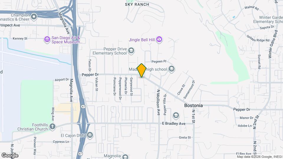 1286 Bates Ln Map and Location Details