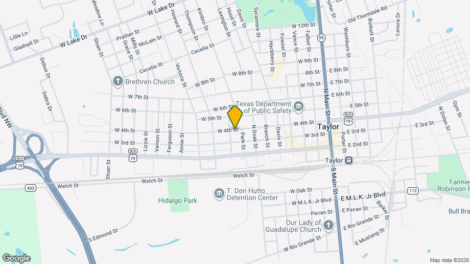 809 W 4th St, Unit A Map and Location Details