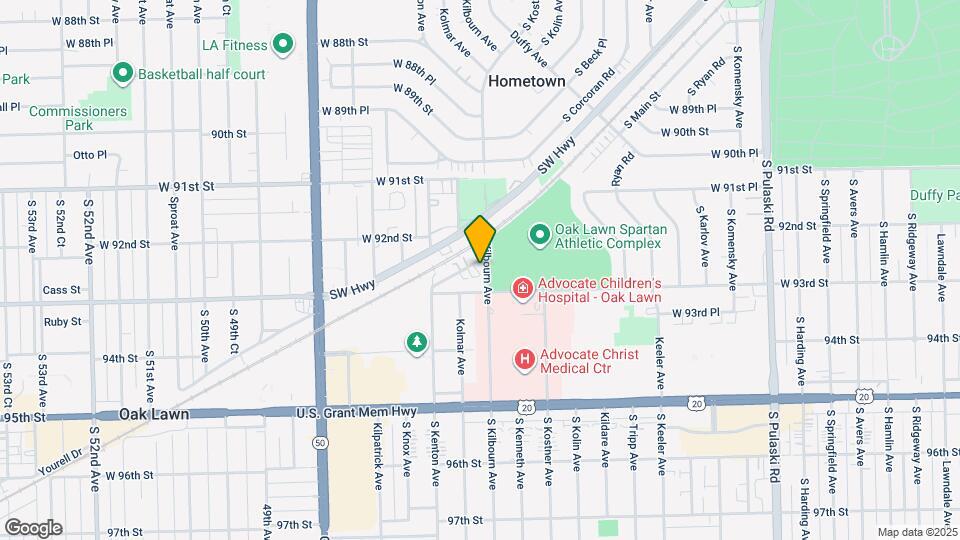9220 S Kilbourn Ave Map and Location Details