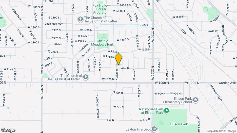 1134 N 2525 W Map and Location Details