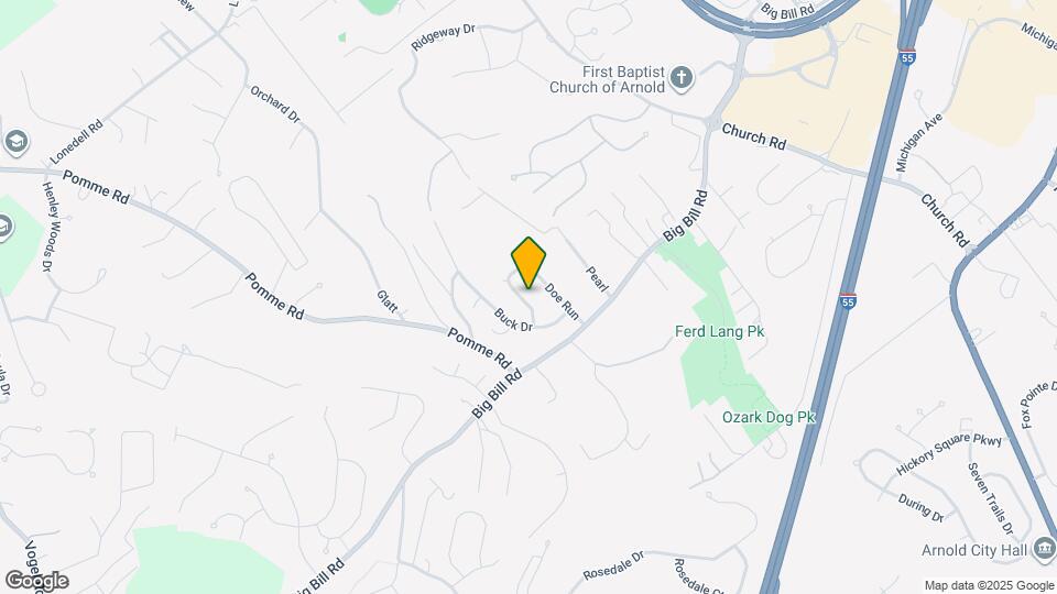 2116 Doe Run Dr Map and Location Details