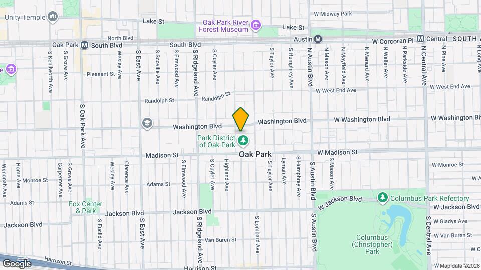 414 S Harvey Ave, Unit Lovely 3-bed/1-bath apt. w/garage Mapa y Detalles de la Ubicación