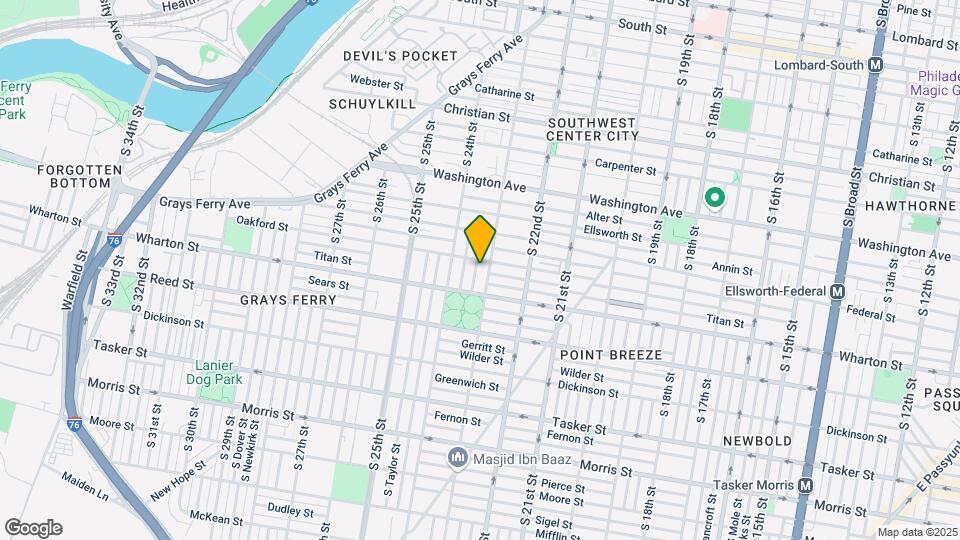 1251 S Bonsall St Mapa y Detalles de la Ubicación