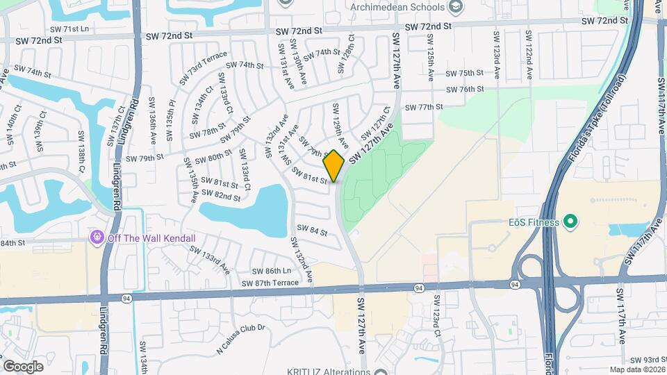 8111 SW 129th Ave Map and Location Details