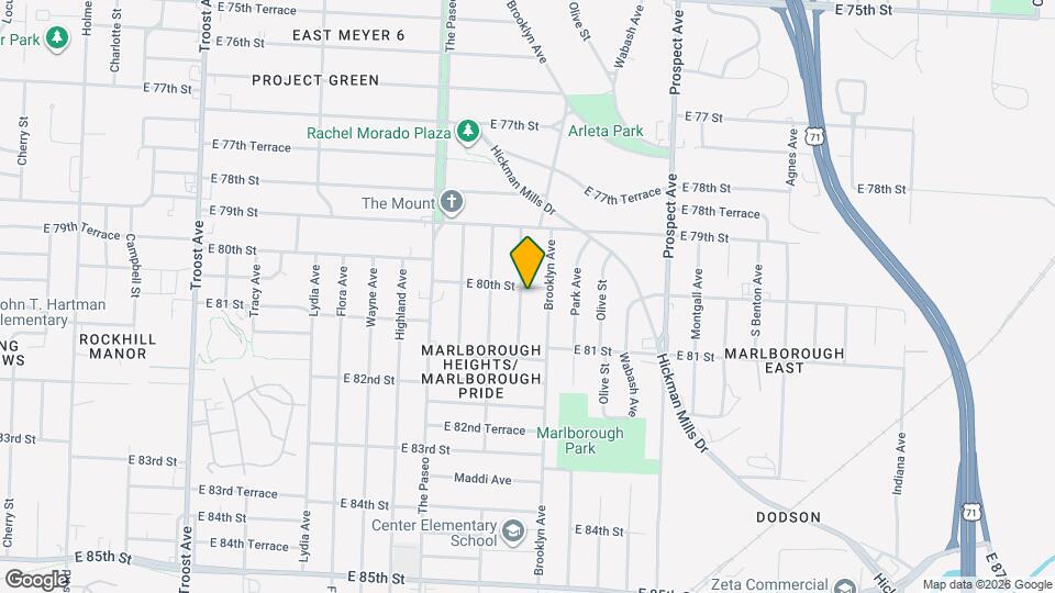 8003 Garfield Ave Map and Location Details