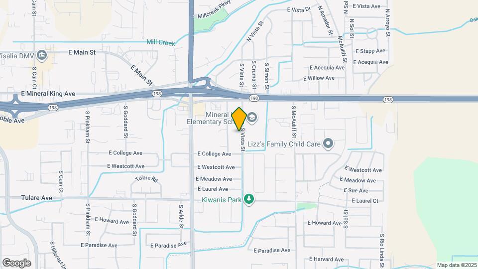 709 S Vista St Map and Location Details