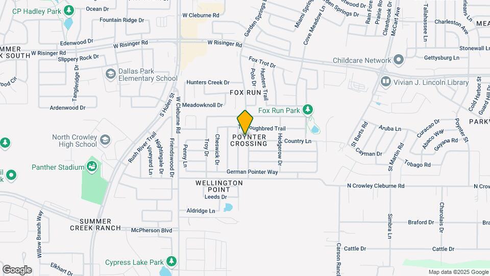 9020 Garden Springs Dr Map and Location Details