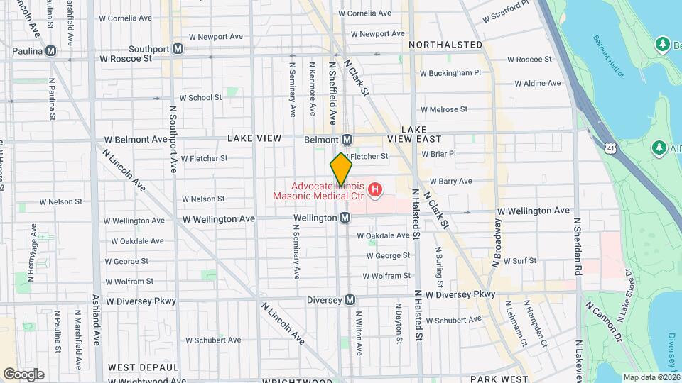 3039 N Sheffield Ave Map and Location Details