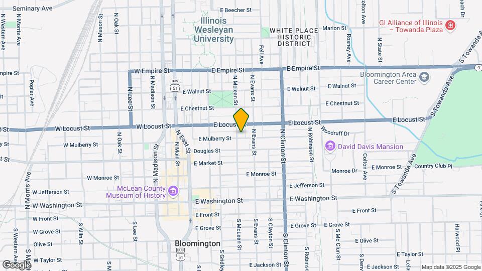 402 E Mulberry St Map and Location Details