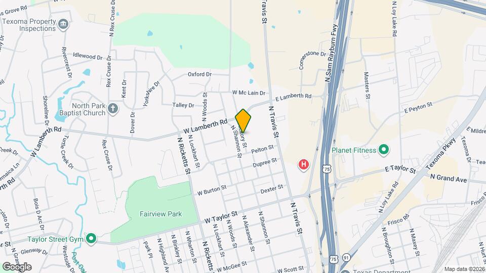 2409 N Hickory St Map and Location Details