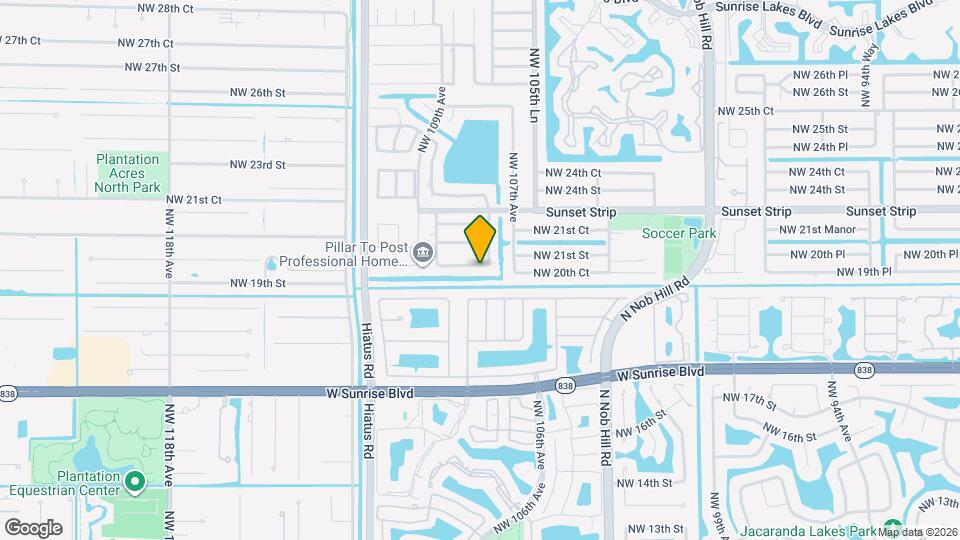 10730 NW 20th Ct Map and Location Details