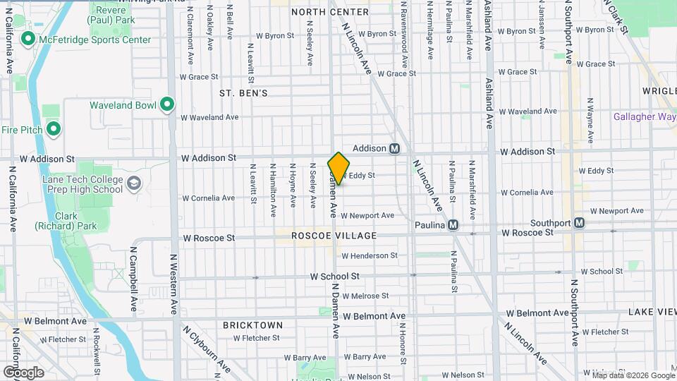 3507 N Damen Ave Map and Location Details