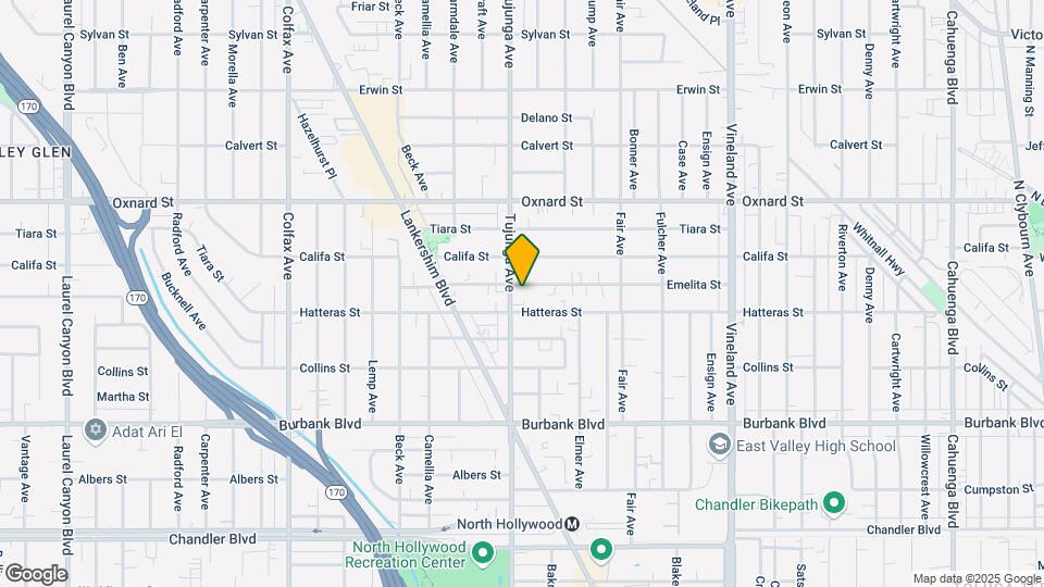 5820 Tujunga Ave Map and Location Details