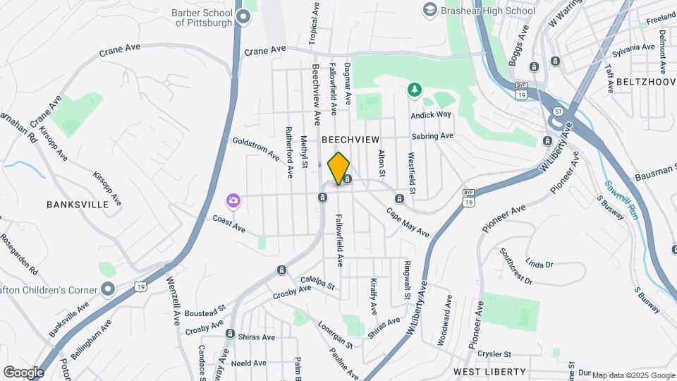 1599 Fallowfield Ave Map and Location Details