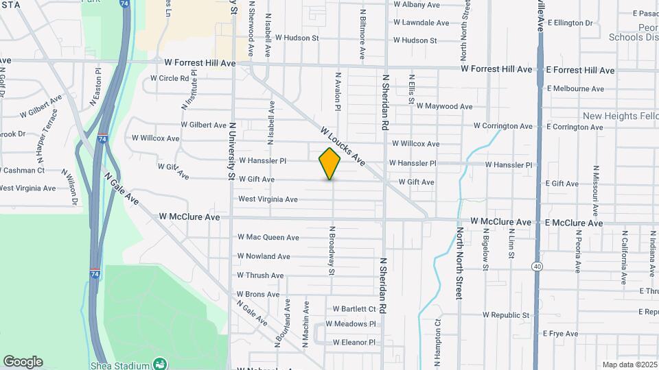 900 W Gift Ave Map and Location Details