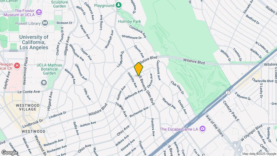 1235-1241 S Beverly Glen Blvd Map and Location Details