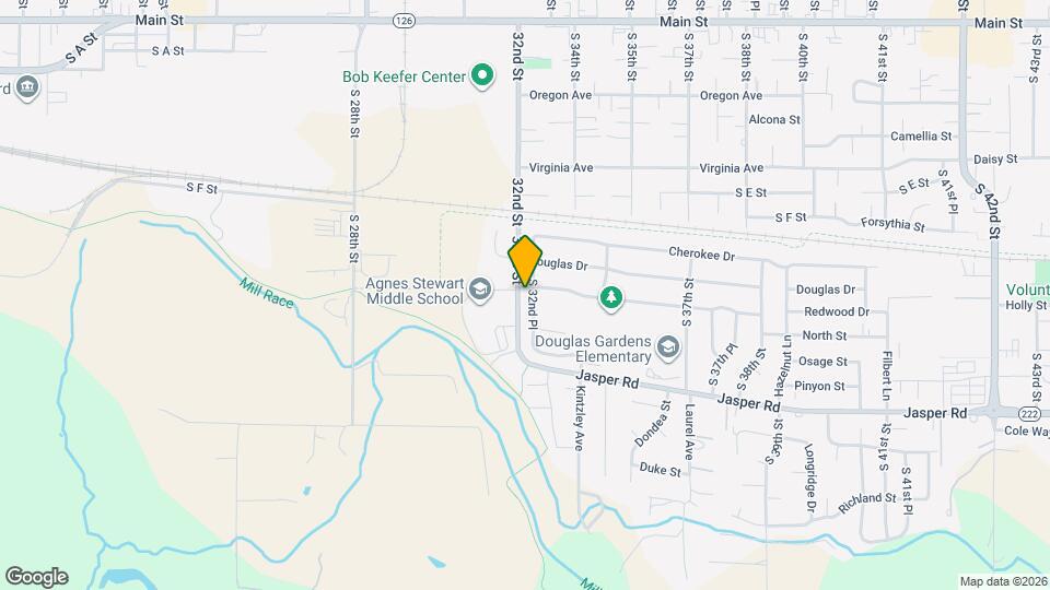 888 S 32nd Pl Map and Location Details