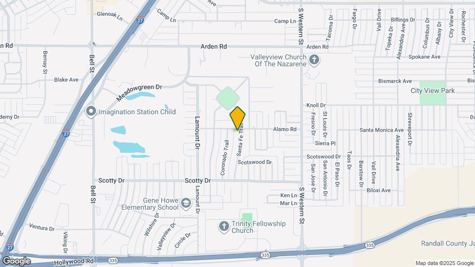 8102 Santa Fe Trail Map and Location Details