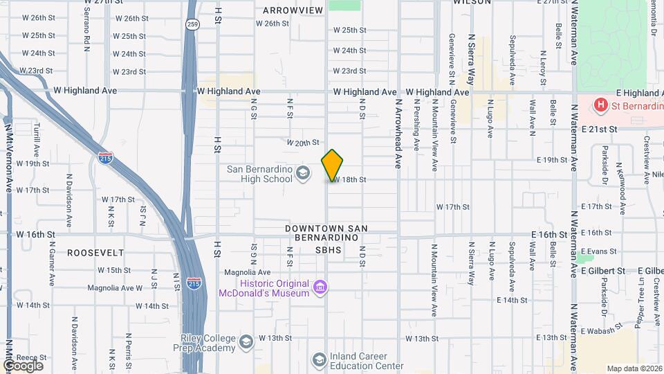 487 W 18th St, Unit B Map and Location Details