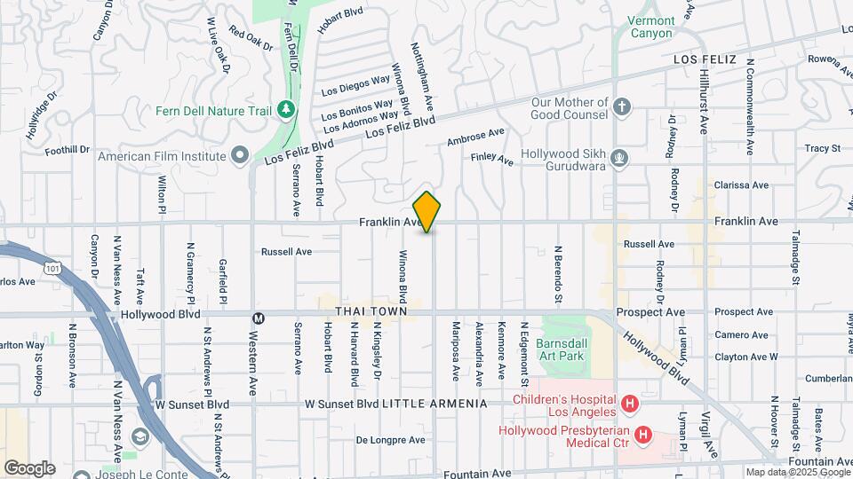 1835 N Normandie Ave Map and Location Details