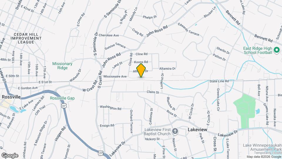 3624 Missionaire Ave Map and Location Details