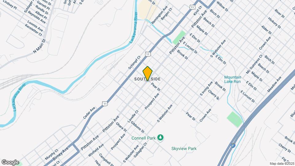 1701 Pittston Ave Map and Location Details