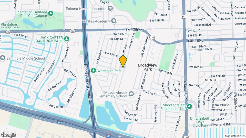 1721 SW 46th Ave Map and Location Details
