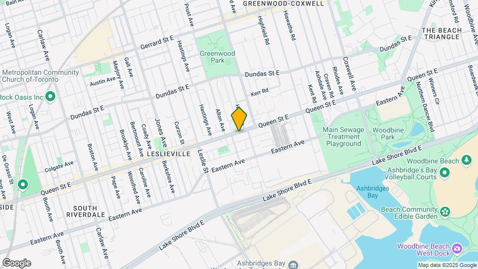 1331 Queen St E Map and Location Details