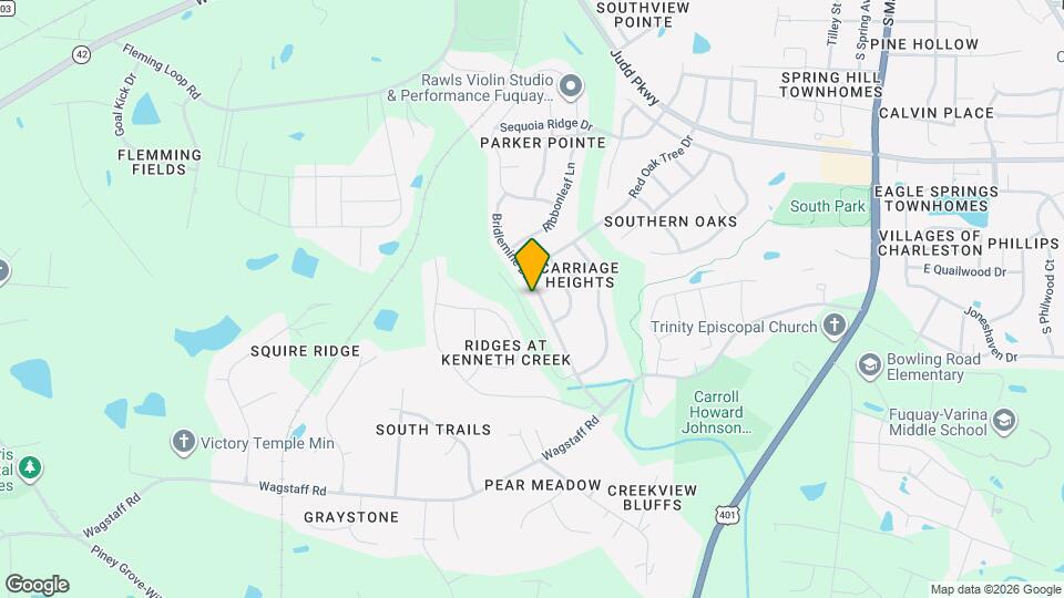 1016 Bridlemine Dr Map and Location Details