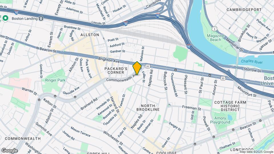 1126 Commonwealth Ave Map and Location Details