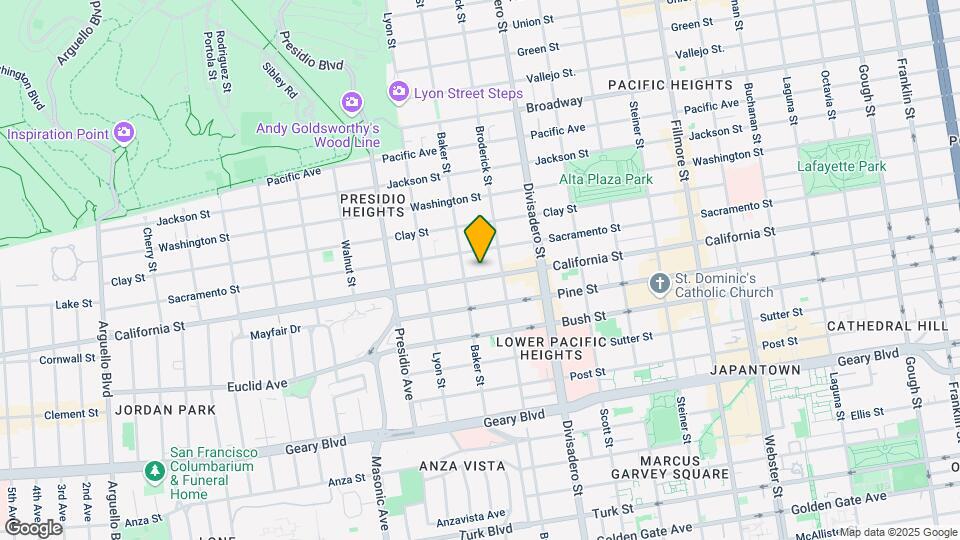 2952 California St Map and Location Details