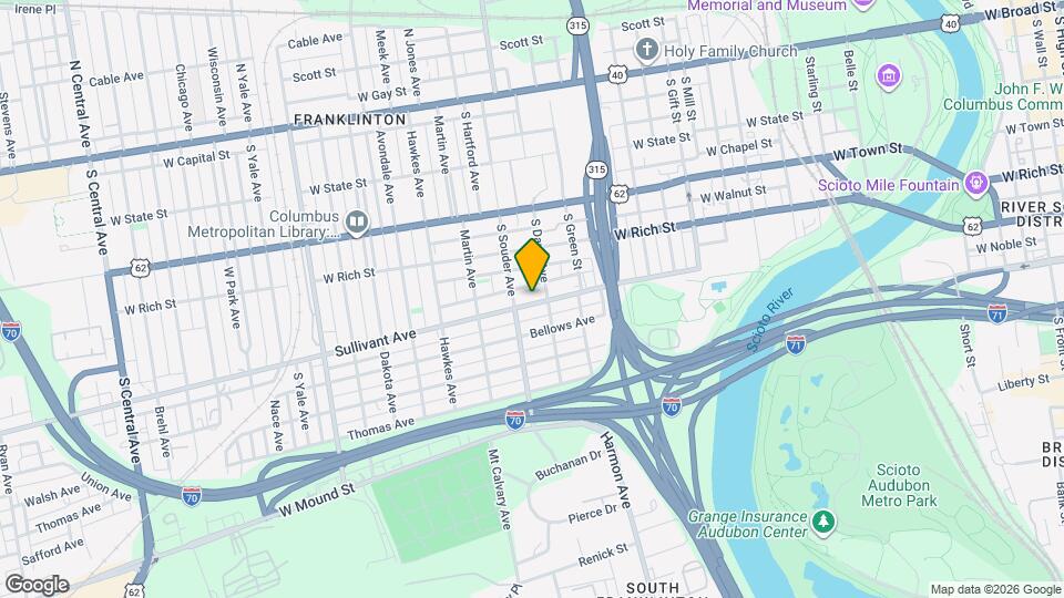 806 Sullivant Ave Mapa y Detalles de la Ubicación