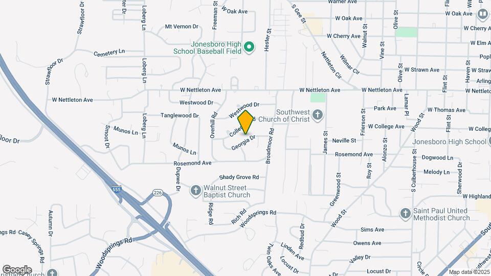 1720 Georgia Dr Map and Location Details