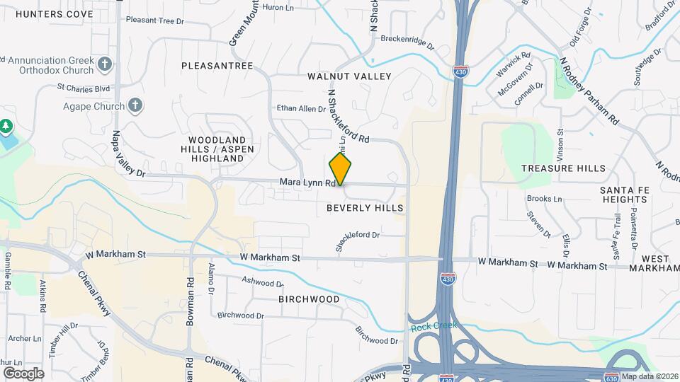 11121 Beverly Hills Dr Map and Location Details