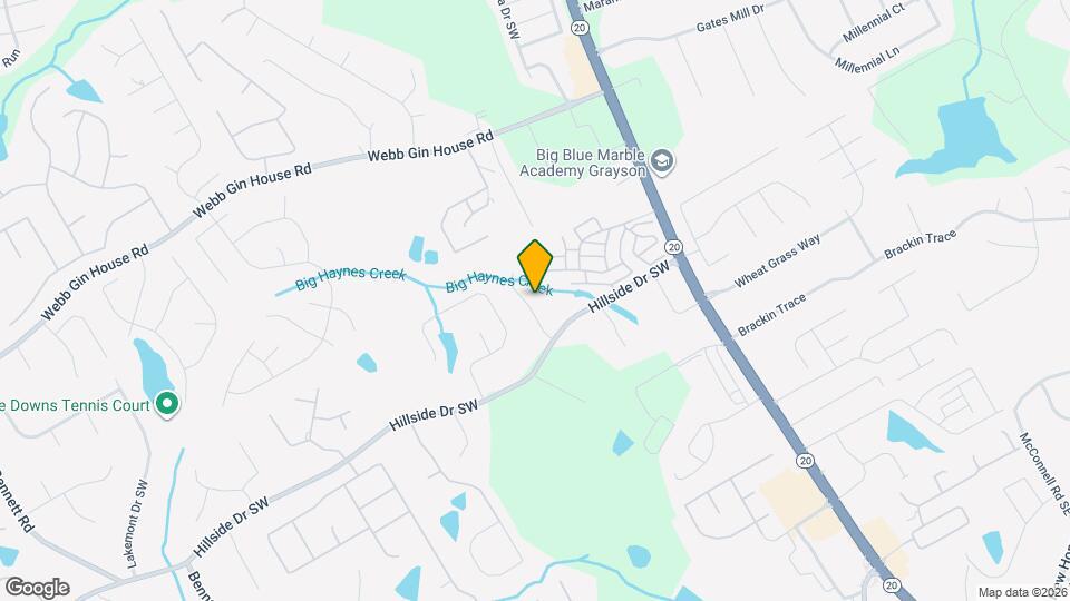 1570 Hill Crossing Ct Map and Location Details