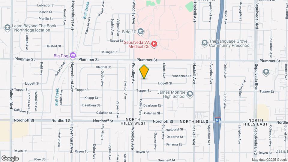 16121 Liggett St Map and Location Details