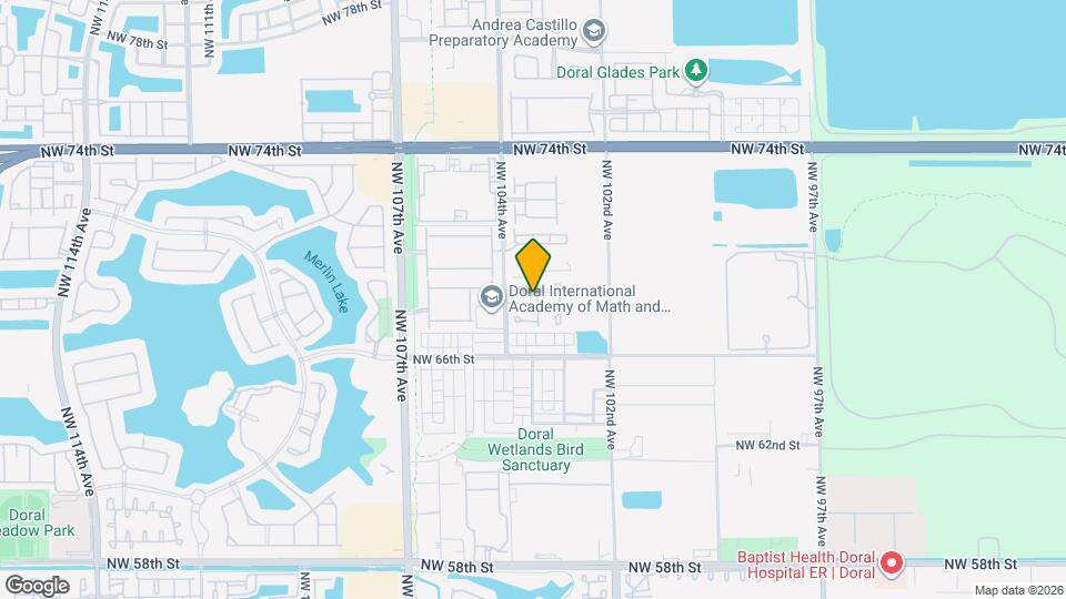 6810 NW 103rd Pl Mapa y Detalles de la Ubicación