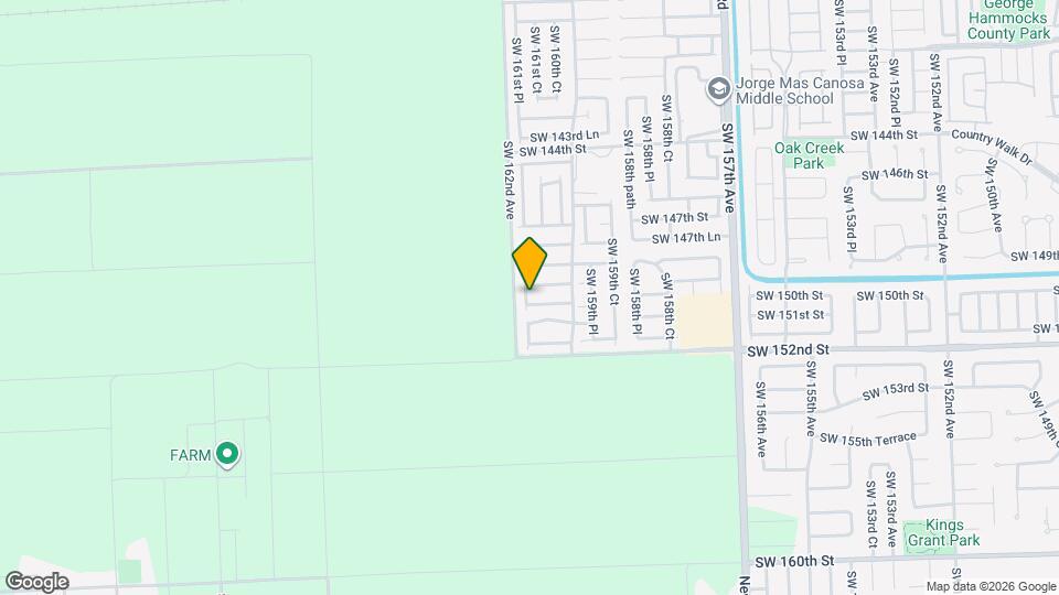 16175 SW 150th St Mapa y Detalles de la Ubicación