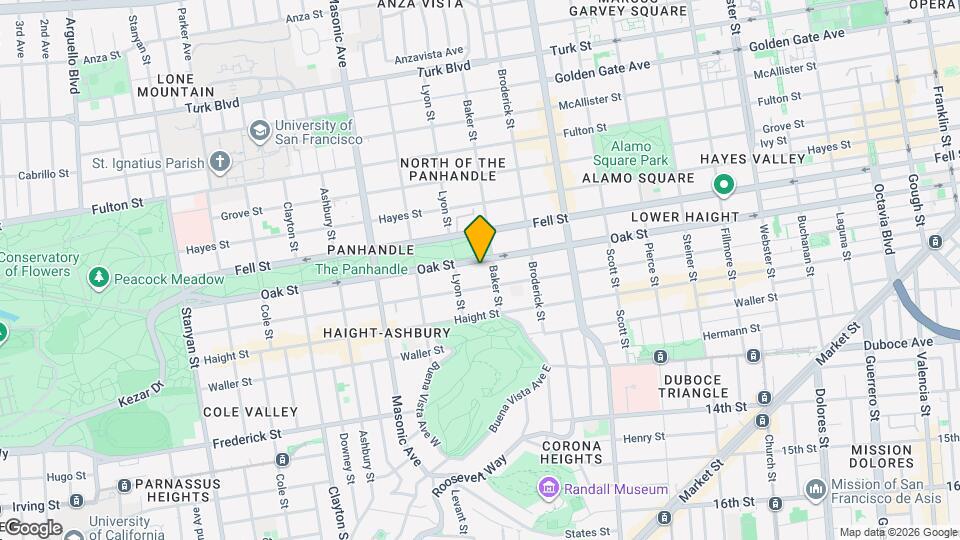 1335 Oak St Map and Location Details
