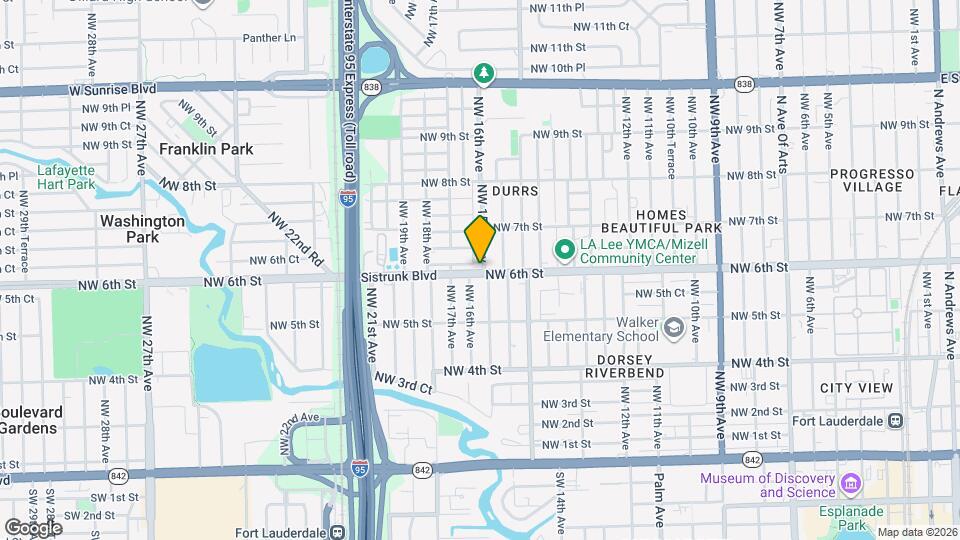 1551 NW 6th St, Unit 6 Mapa y Detalles de la Ubicación