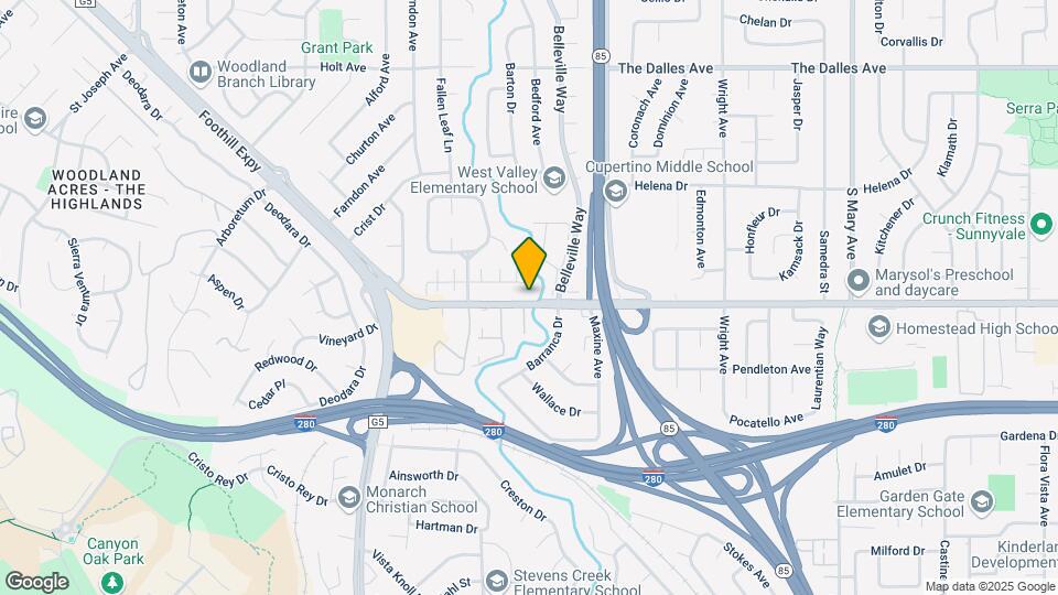 1720 Marshall Ct Map and Location Details