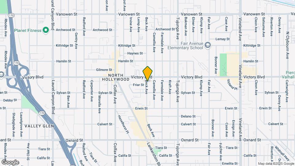 6338 Beck Ave Map and Location Details