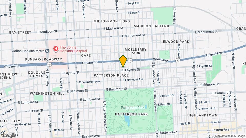 2518 E Fayette St Map and Location Details