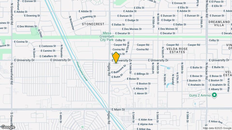 5233 E University Dr Map and Location Details