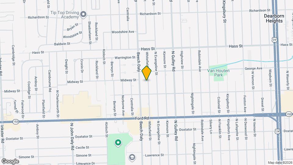 6003 Whitefield St Mapa y Detalles de la Ubicación