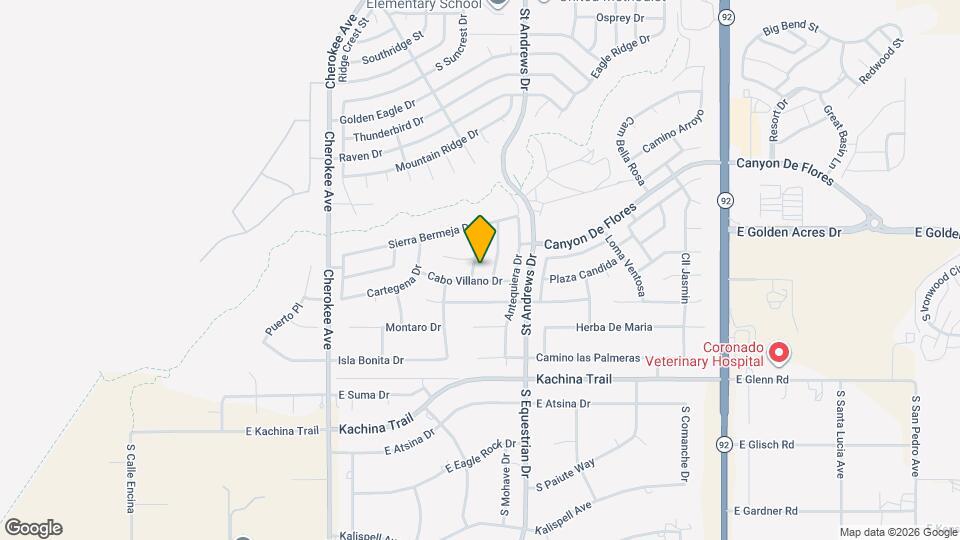 3875 Barahona Dr Map and Location Details