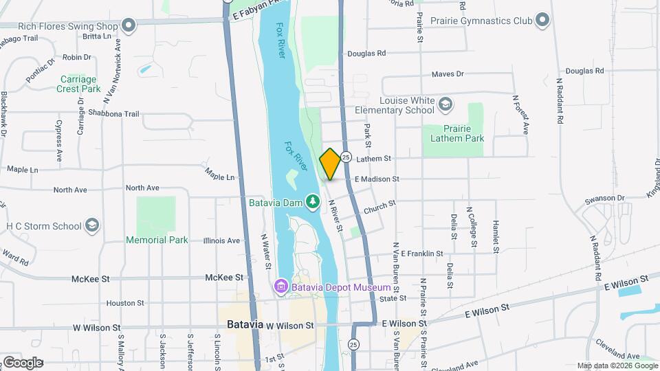 576 N River St Map and Location Details